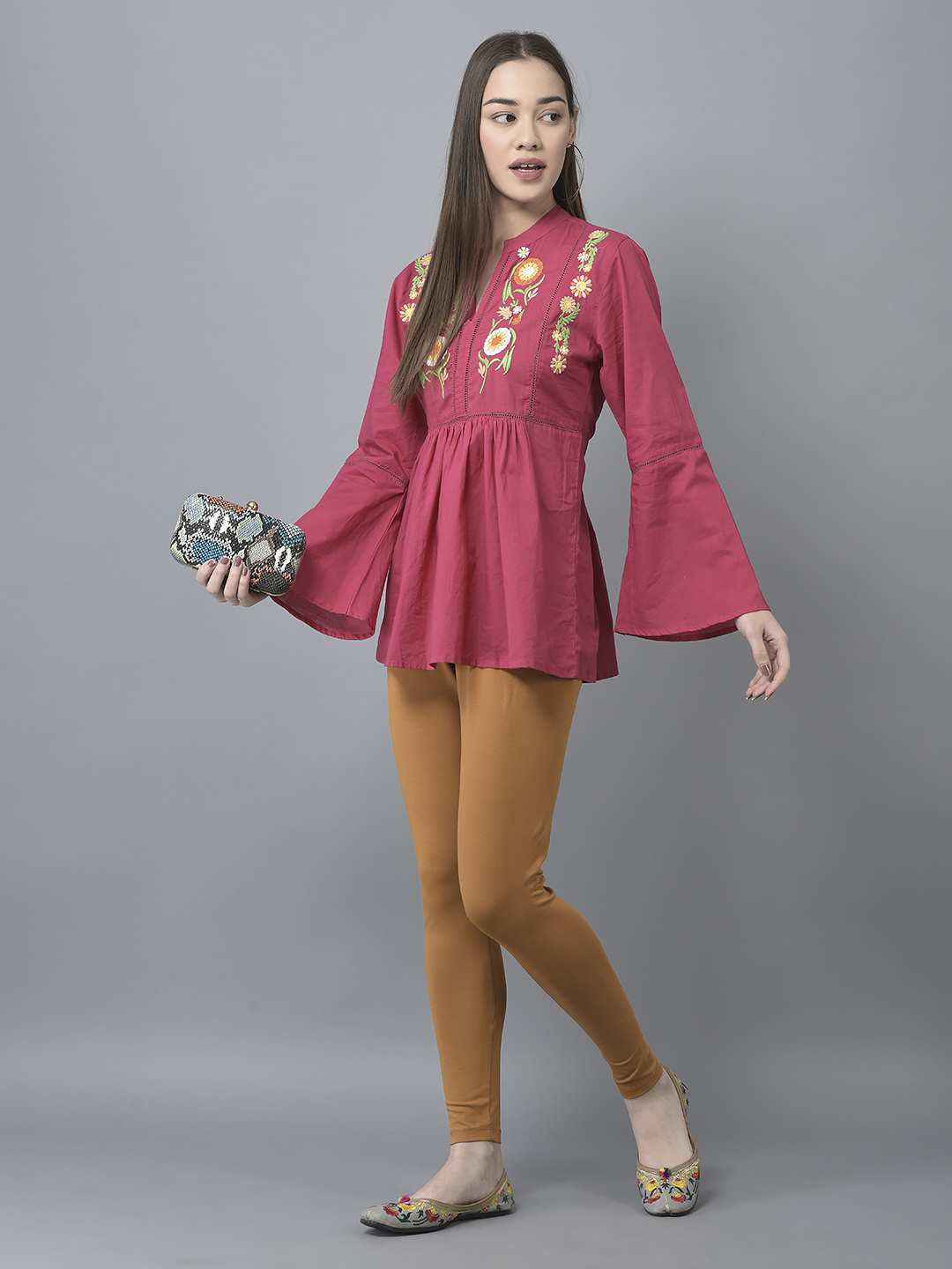 Dollar Missy Women’s Cotton Ankle Length Leggings - Biscuit