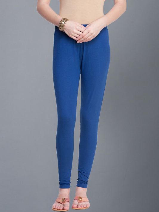 Dollar Missy Women’s Cotton Ankle Length Leggings - Navy Blue