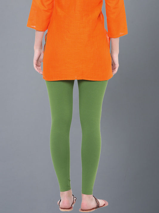 Dollar Missy Women’s Cotton Ankle Length Leggings - Forest Green
