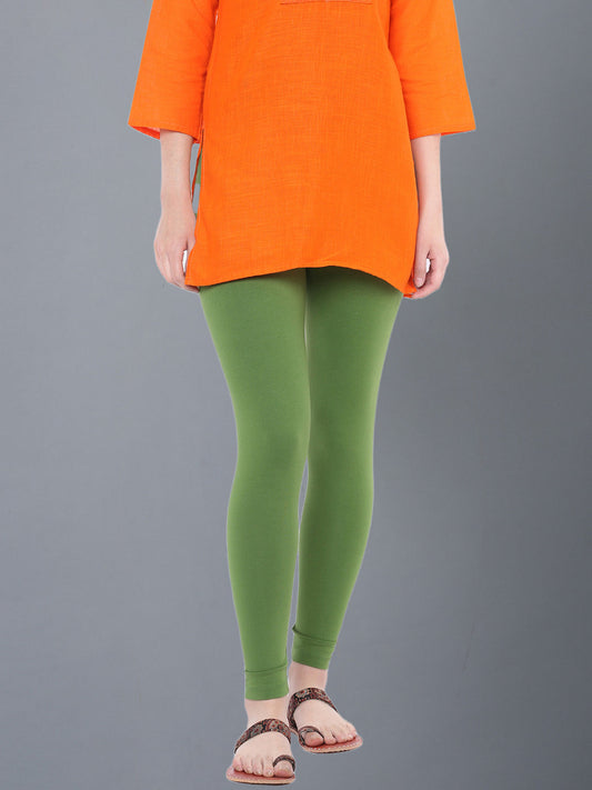 Dollar Missy Women’s Cotton Ankle Length Leggings - Forest Green