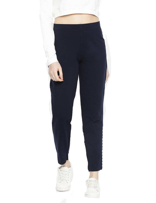 Dollar Missy Women’s Cotton Stretchable Kurti Pant - Royal Blue
