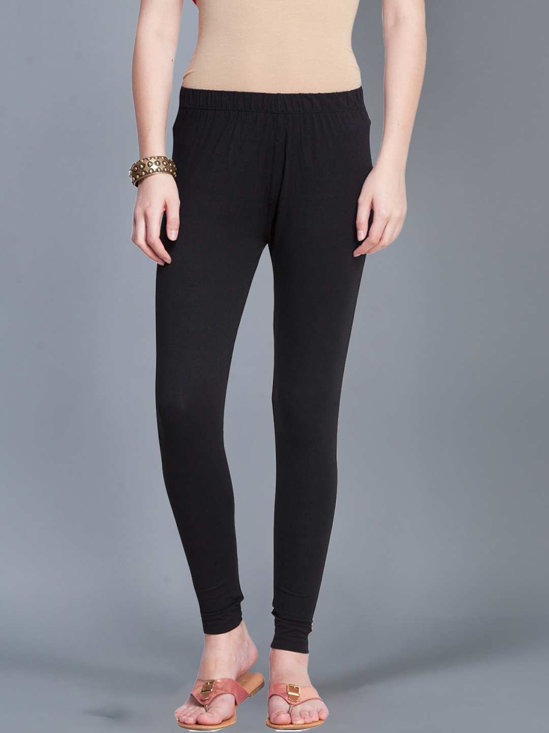 Dollar Missy Women’s Cotton Four Way Ankle Length Leggings - Black