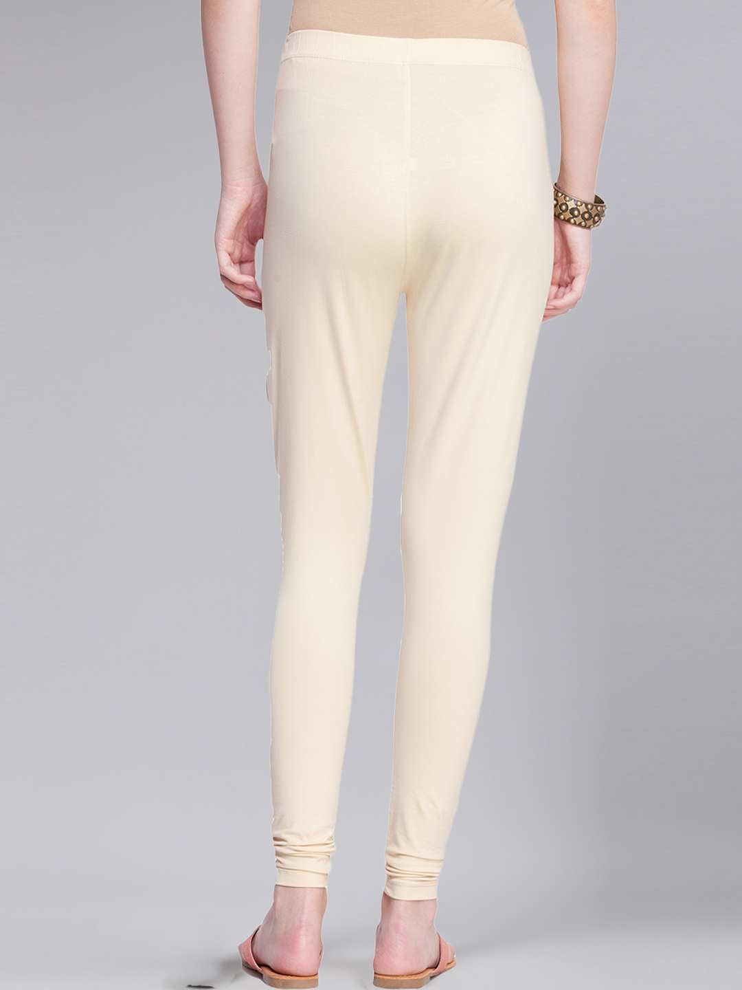 Dollar Missy Women’s Cotton Ankle Length Leggings - Off White