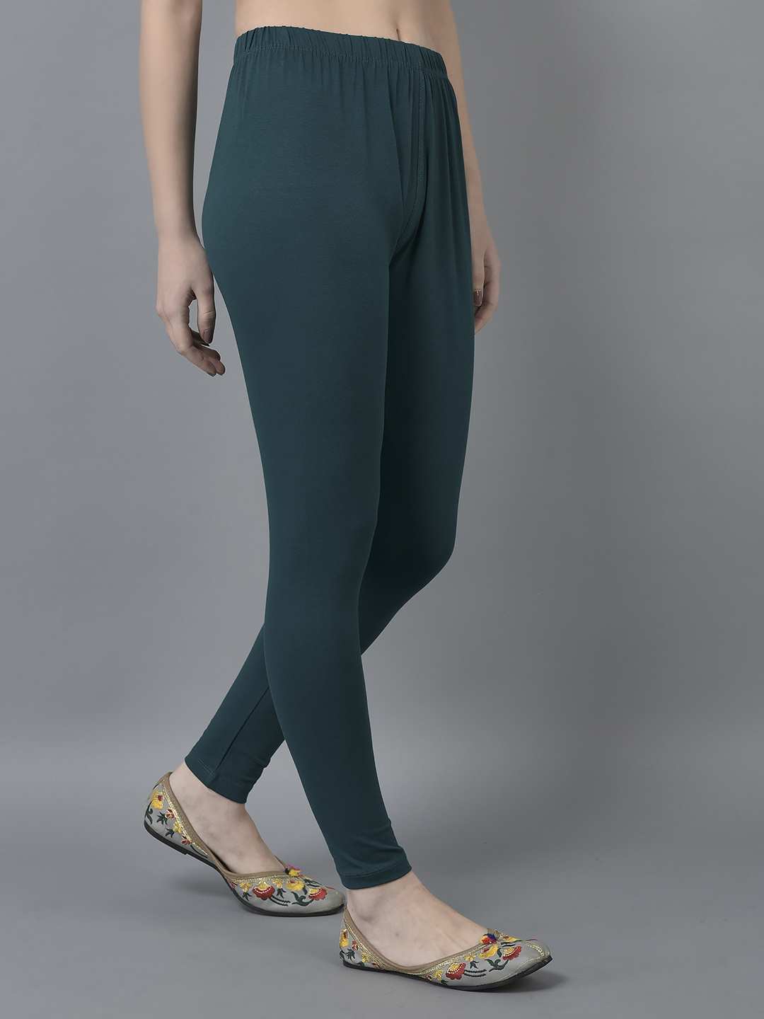 Dollar Missy Women’s Cotton Ankle Length Leggings - B. Green