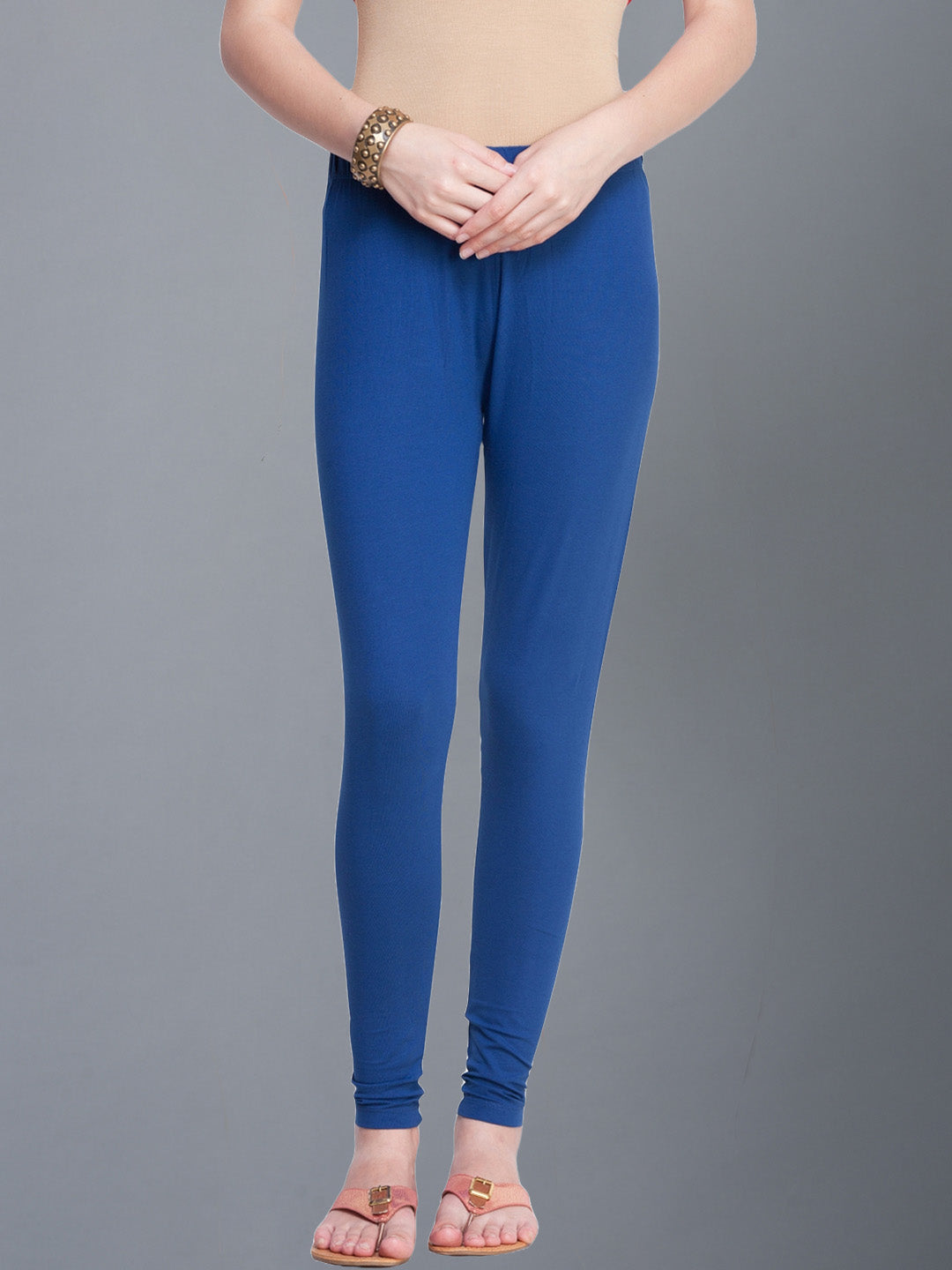 Dollar Missy Women’s Cotton Ankle Length Leggings - Navy Blue