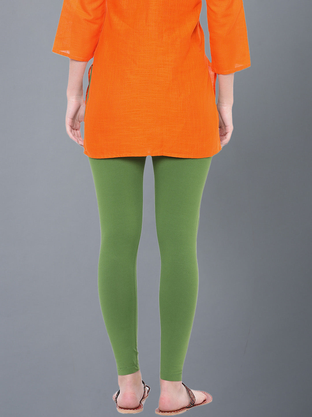 Dollar Missy Women’s Cotton Ankle Length Leggings - Forest Green