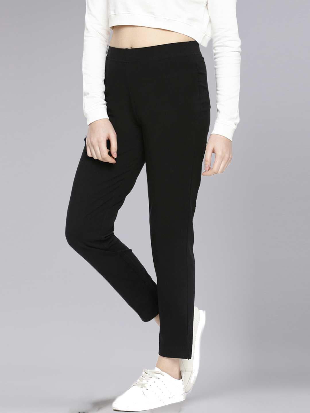 Dollar Missy Women’s Cotton Four Way Kurti Pant - Black