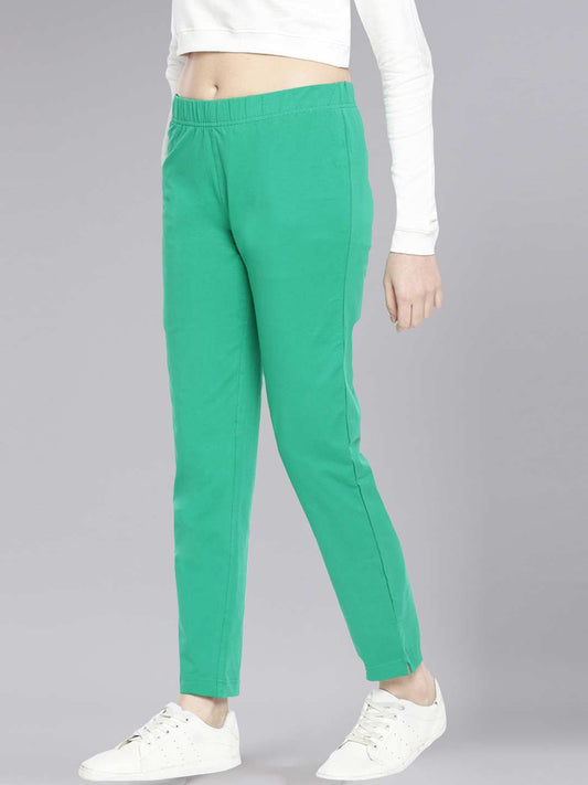 Dollar Missy Women’s Cotton Four Way Kurti Pant - Green