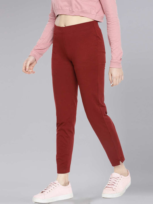 Dollar Missy Women’s Cotton Four Way Kurti Pant - Dark Onion