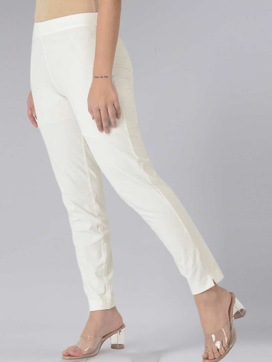 Dollar Missy Women’s Cotton Four Way Kurti Pant - Off White
